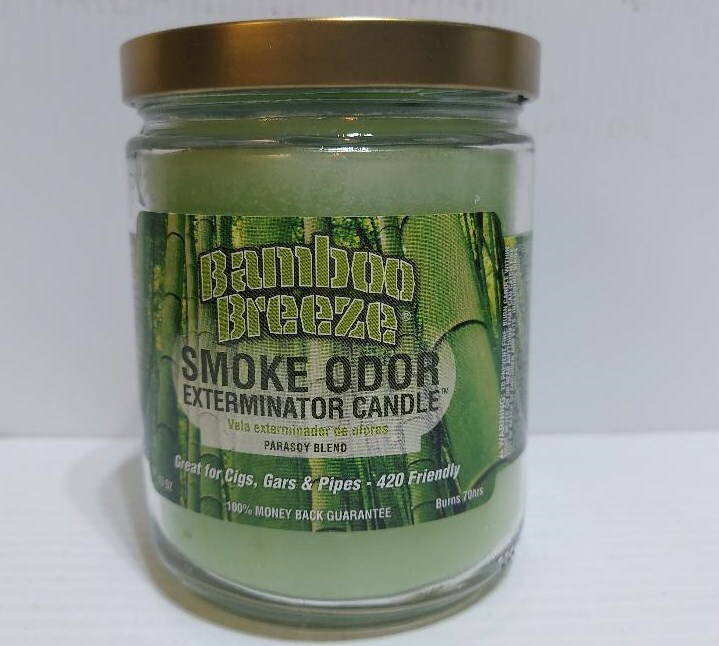 Smoke Odor 13 oz Candles 2 Fragrances Set Bamboo Breeze/Sandalwood.