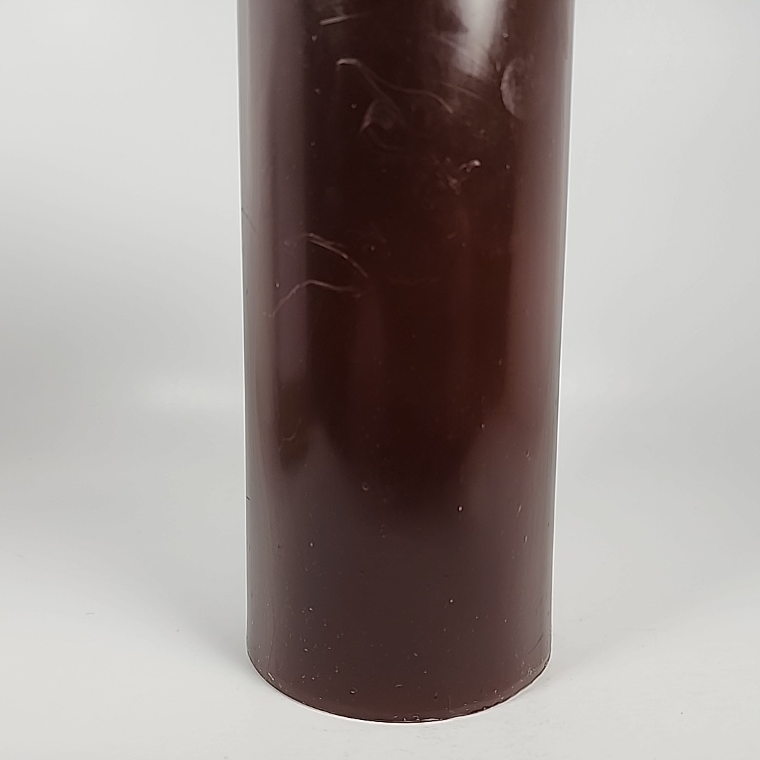 Luminara 8” Dark Brown Real-Flame Effect Candle w/Remote Control