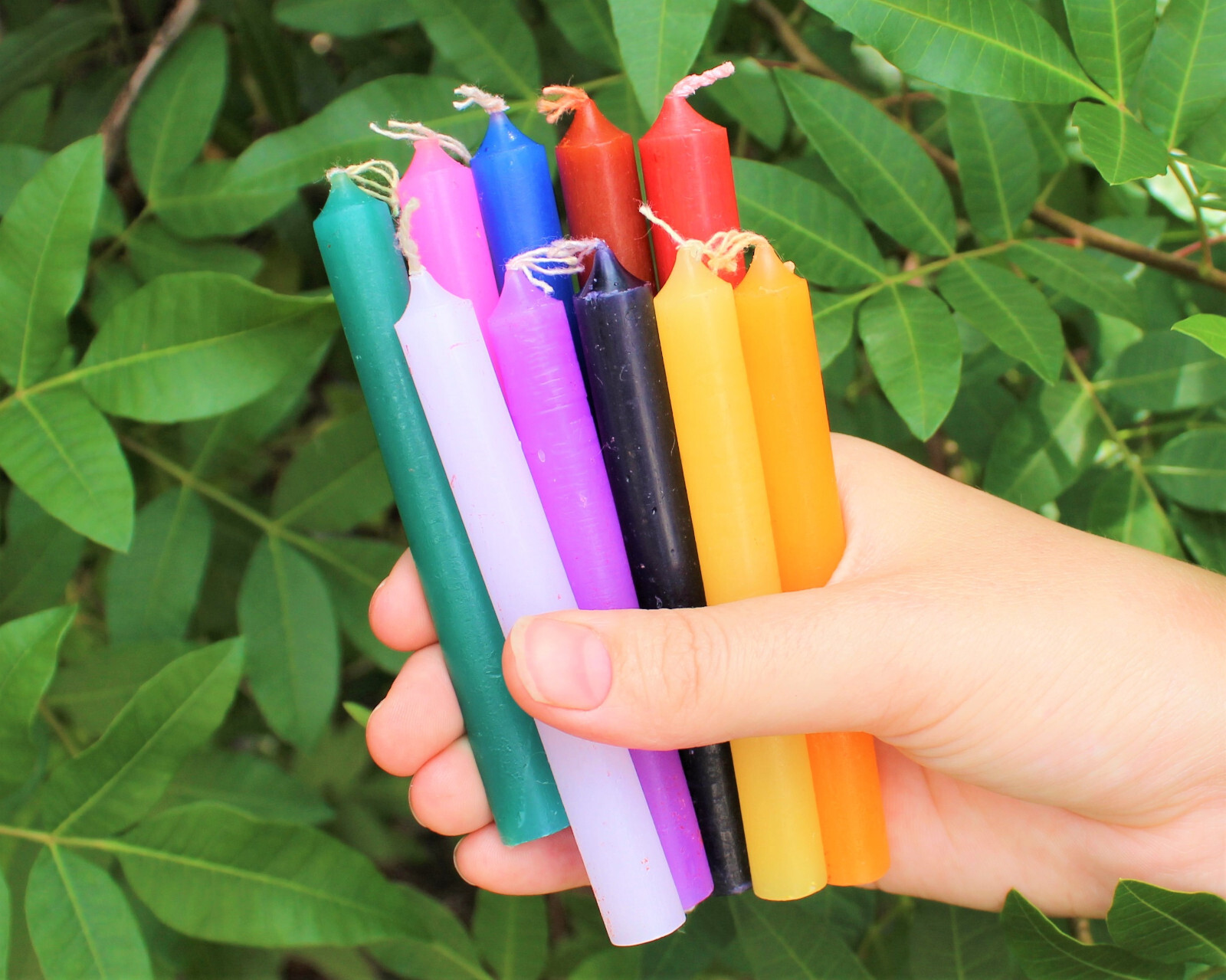 Spell Candles 4″ Lot of 10 – Choose Color (Mini Altar Chime Candle, Bulk Lot)