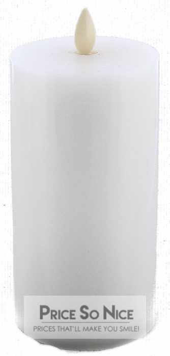 Pottery Barn Premium Flameless Pillar White/Blanc – 3″ x 5.5″ MSRP $64 – New