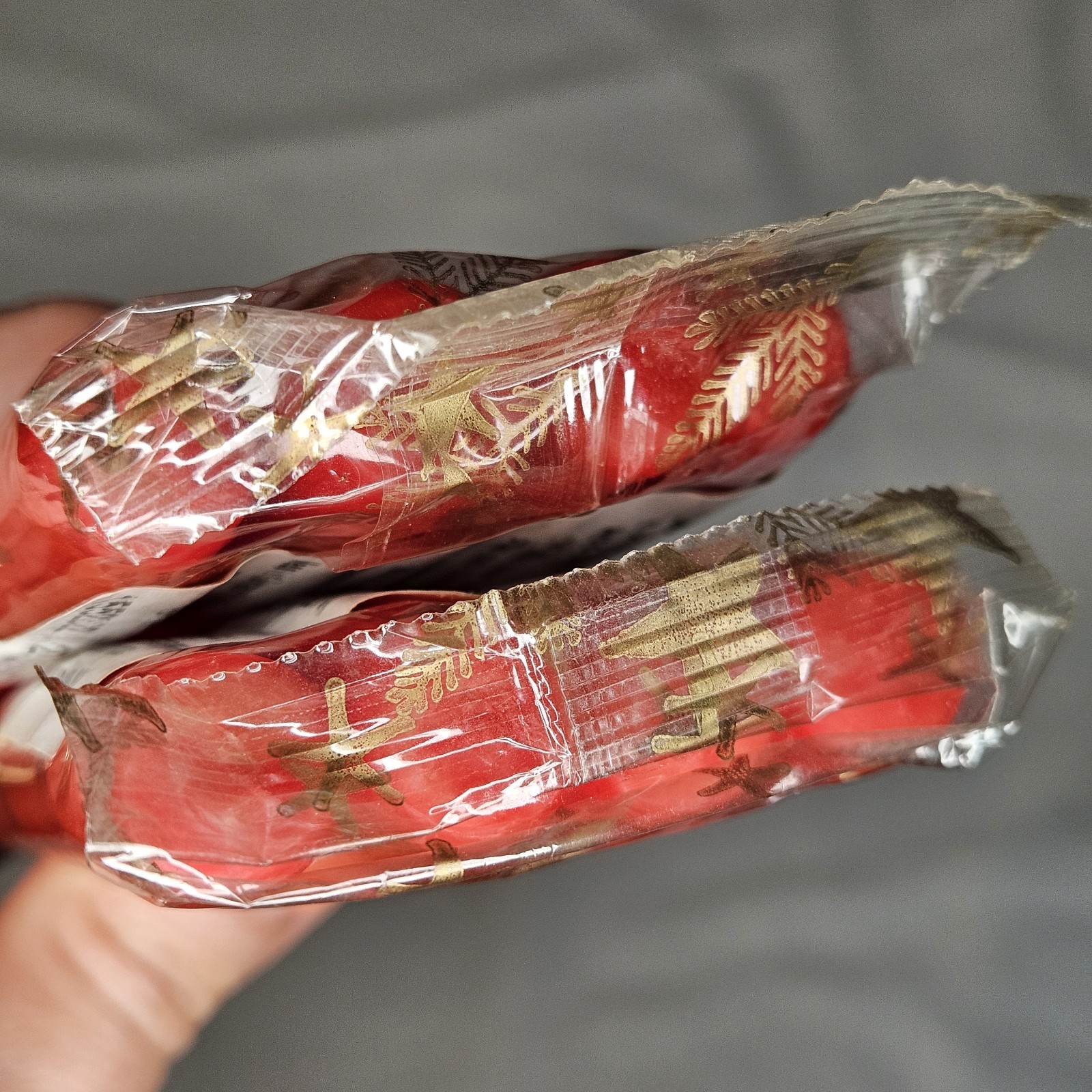 Vintage Pier 1 Imports Christmas Red Taper Candles 3″ Made in Germany
