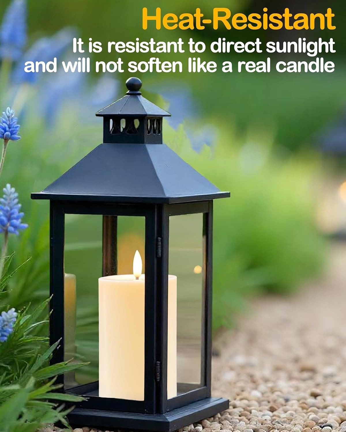3″X4″ Outdoor Waterproof Flameless Candles with Remote and Timers, LED Candles,
