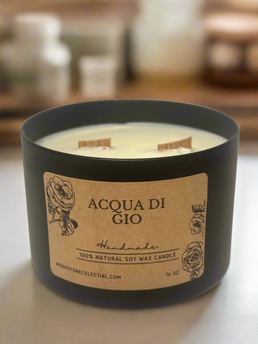 16 oz Dual Wood Wick Soy Wax Candle, Assorted Scents, Scented Candles