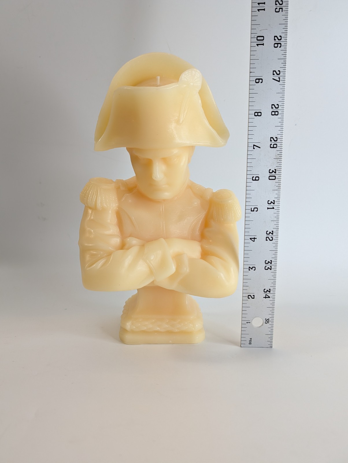 Cire Trudon Napoleon Bust Wax Candle 10″ x 6″ in Stone Ivory France