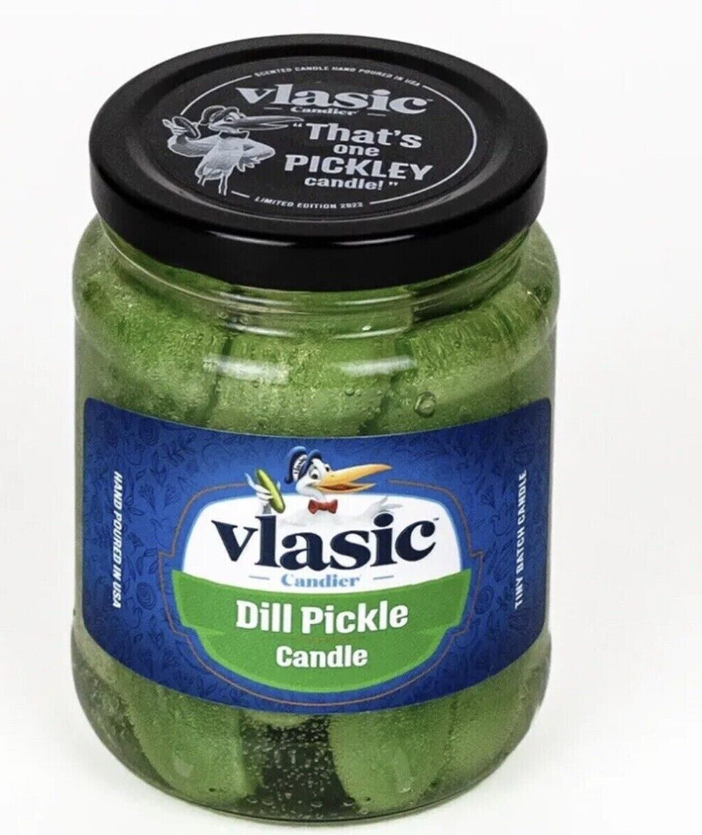 ✅🔥Vlasic Pickle Scented Candle – LIMITED EDITION / BRAND NEW – *IN HAND*