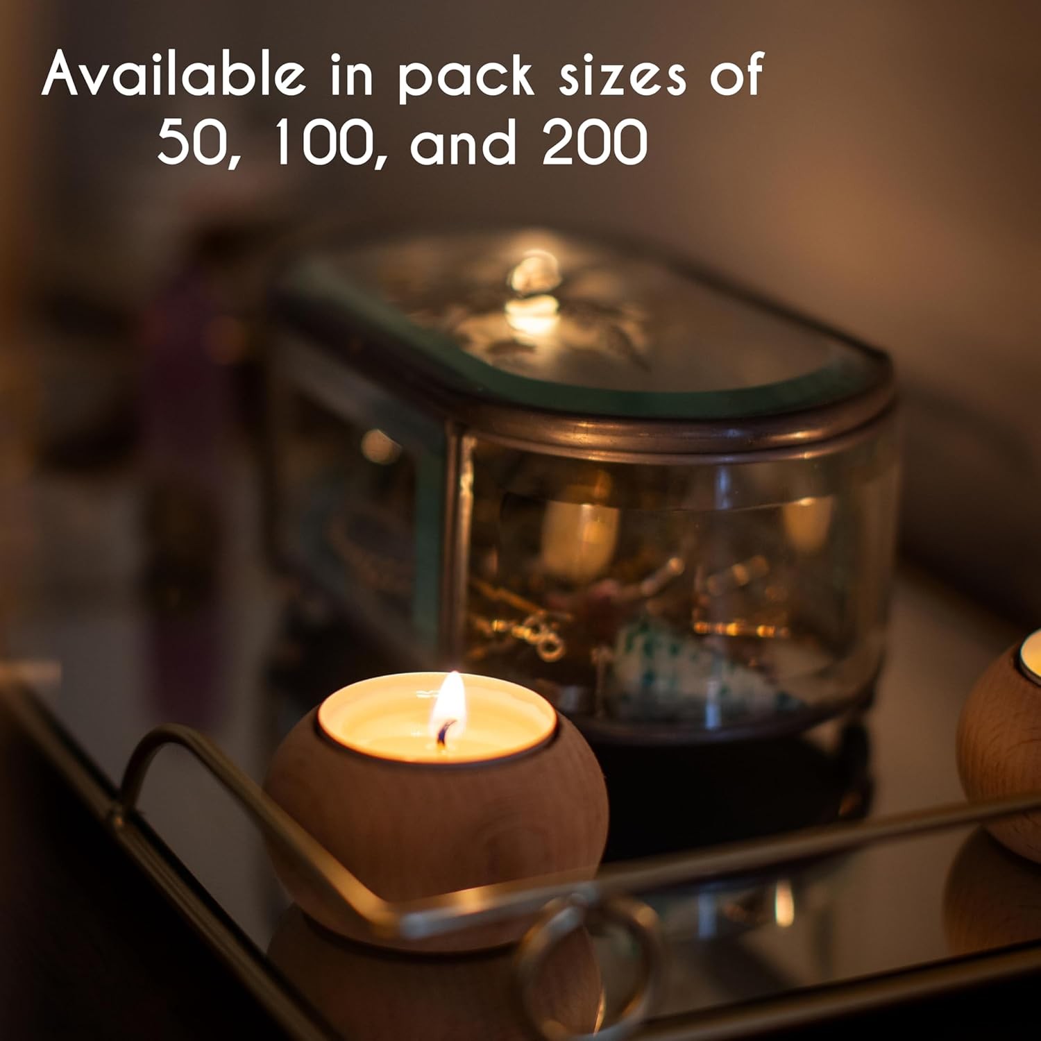 Stonebriar 200 Pack Unscented 8 Hour Extended Burn Time Tea Light Candles