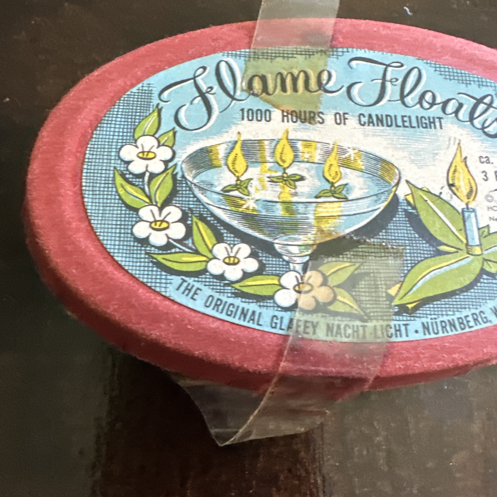 Vintage Copyright 1958 Flame Floats Candles in original box West Germany