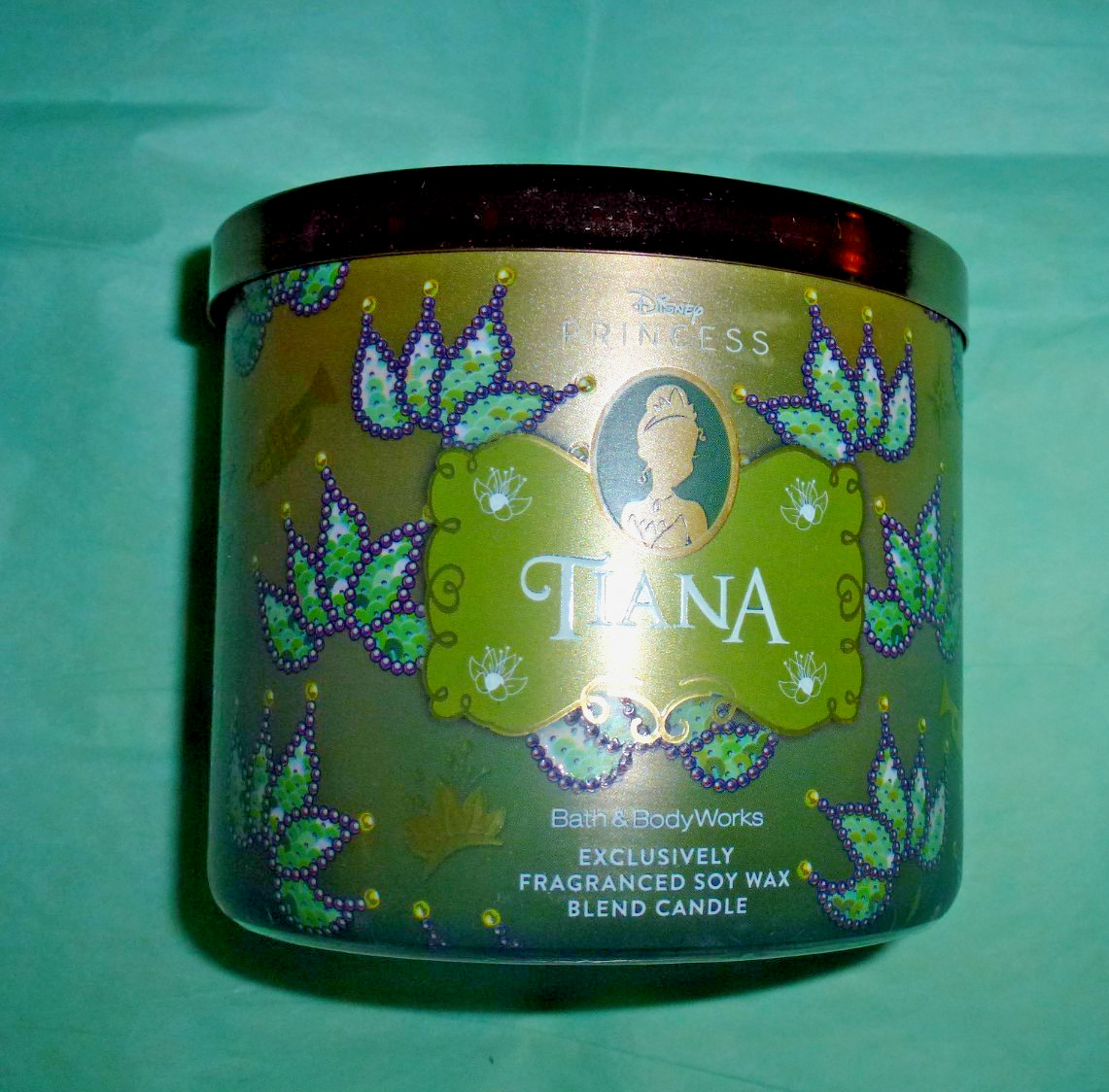 Bath & Body Works DISNEY PRINCESS TIANA 14.5 oz Candle – Lily, Amber, Woods -NEW