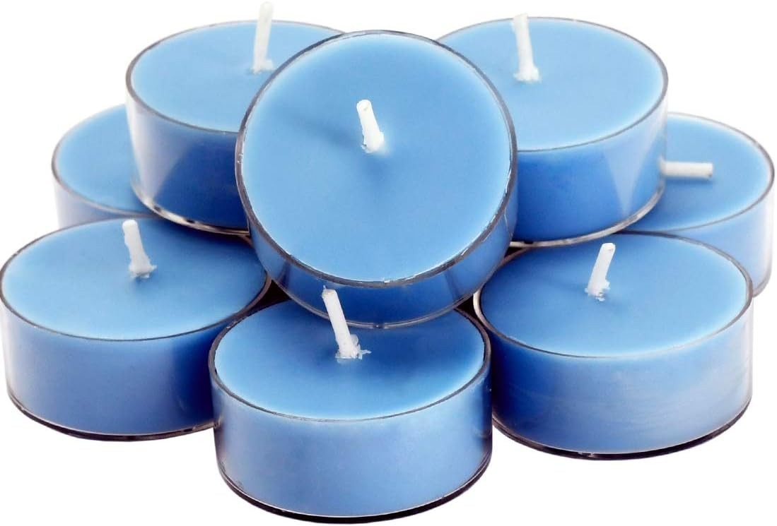 Romantic Ocean Breeze Scented Candles – 4 Hour Burn, Set of 12 for Home Décor