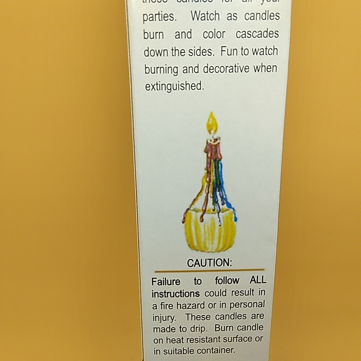 Multi-Color Drip Candles (Taper Candles)