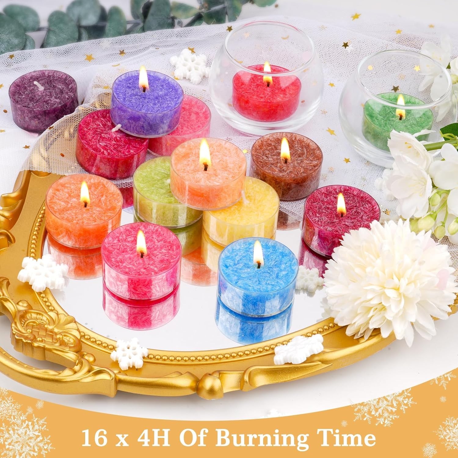 Candles for Women 16 Pack Aromatherapy Scented Candles Small Candle Gift Set