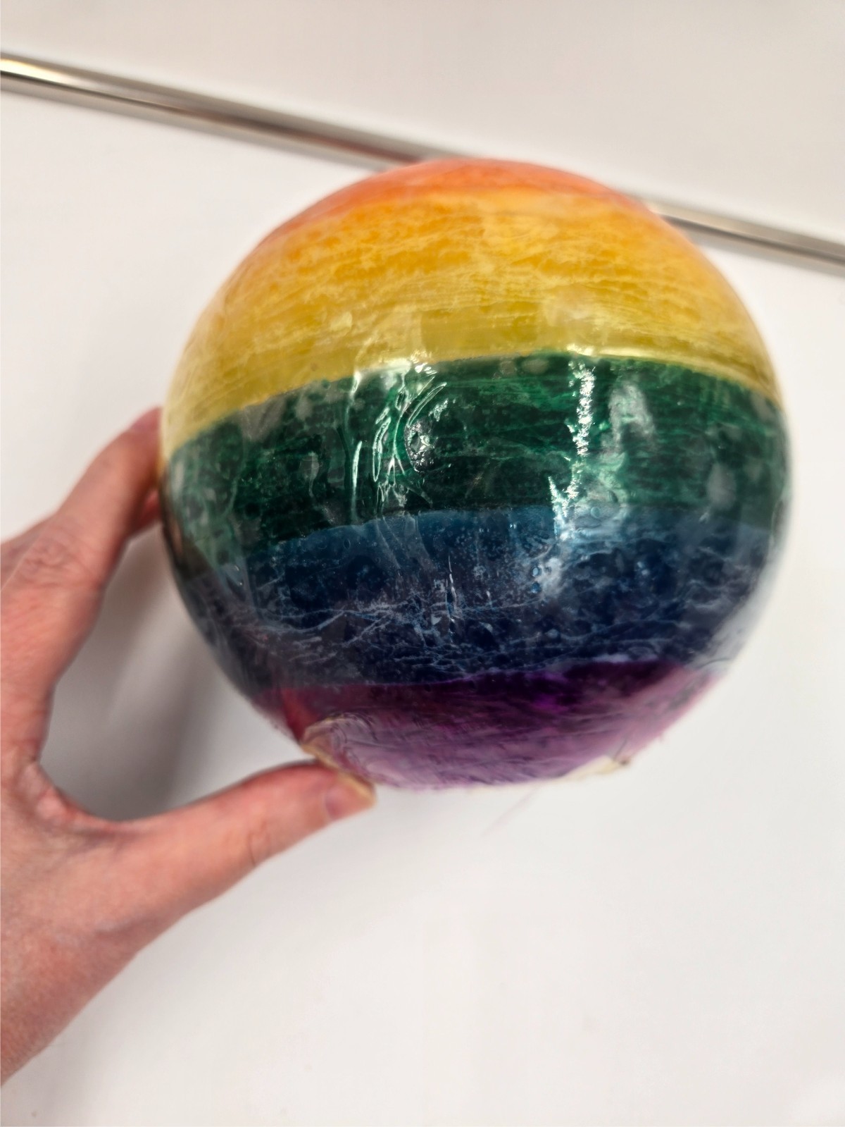 NEW Rainbow Ball 19 inches Round LGBTQ+ interest 3.5 pounds