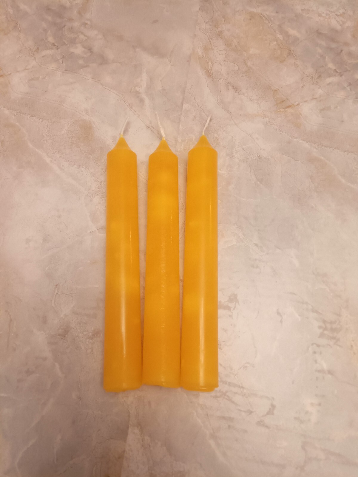 Taper Candles 6″, Set 3 Pcs, 4 Colors, Religious, Ritual, Meditation, Prayer