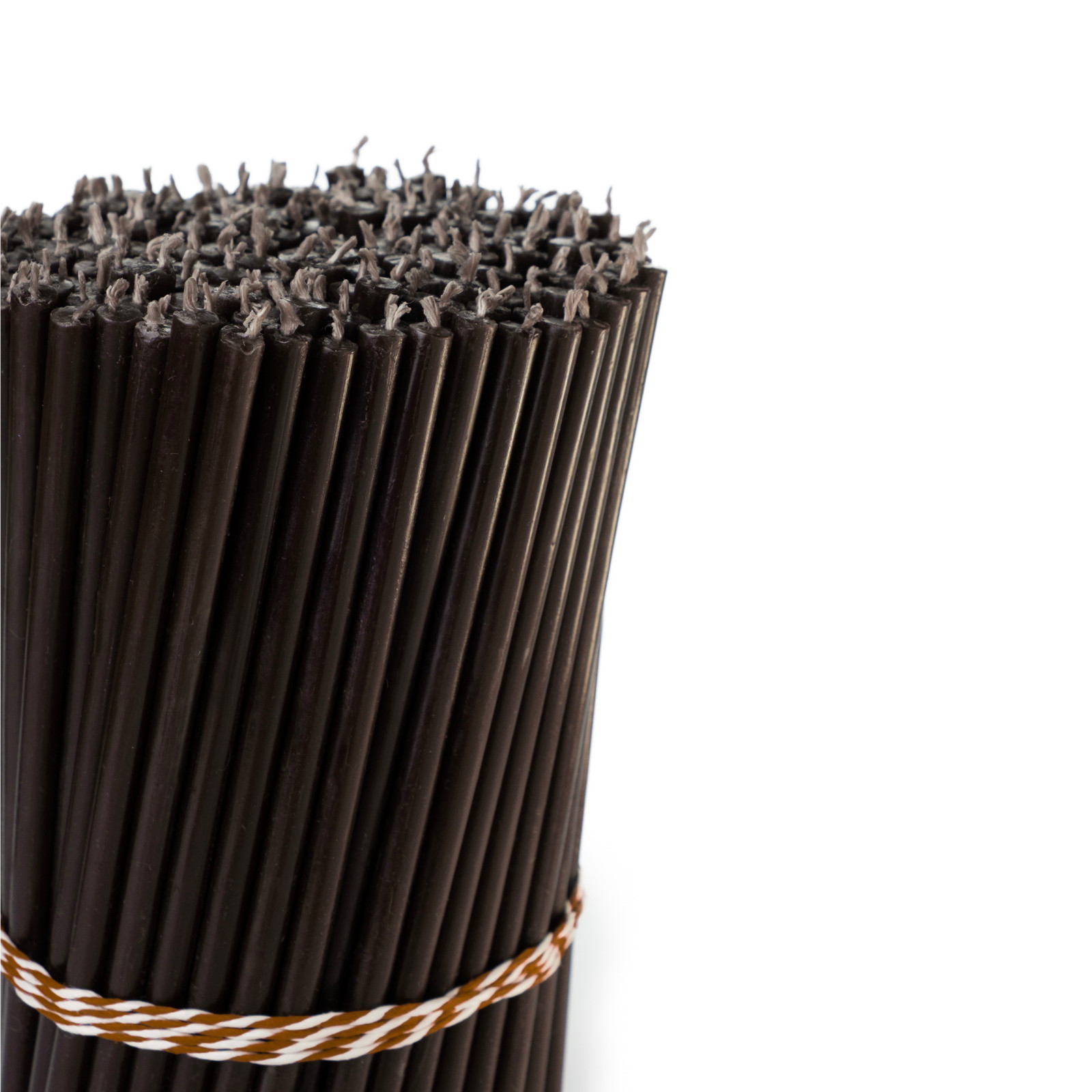 8″ Black Beeswax Taper Candles 0.26″ in diameter Slim Tapers 1hour 20min burn