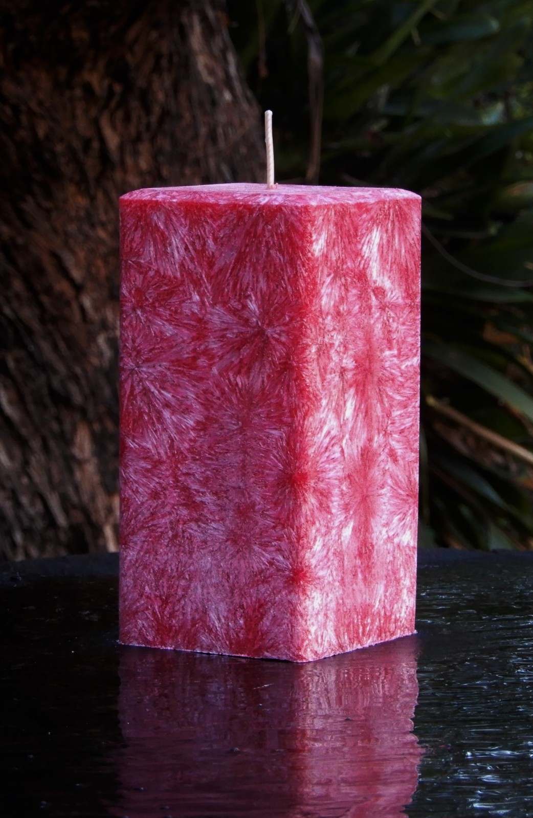 Mulberry Spice 1.2kg Crystalline Artisan Square Candle Handmade in QLD Australia