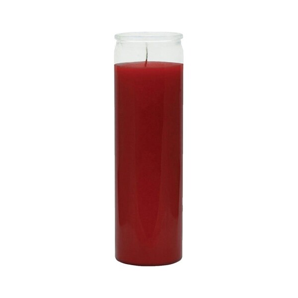 7 Day Candle Glass Jar Unscented Blue Green orange Red Yellow White Pink 3 Pack