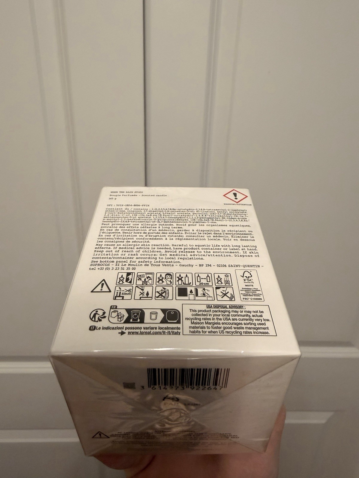 Maison Margiela REPLICA When the Rain Stops Scented Candle 5.82 oz (SEALED)
