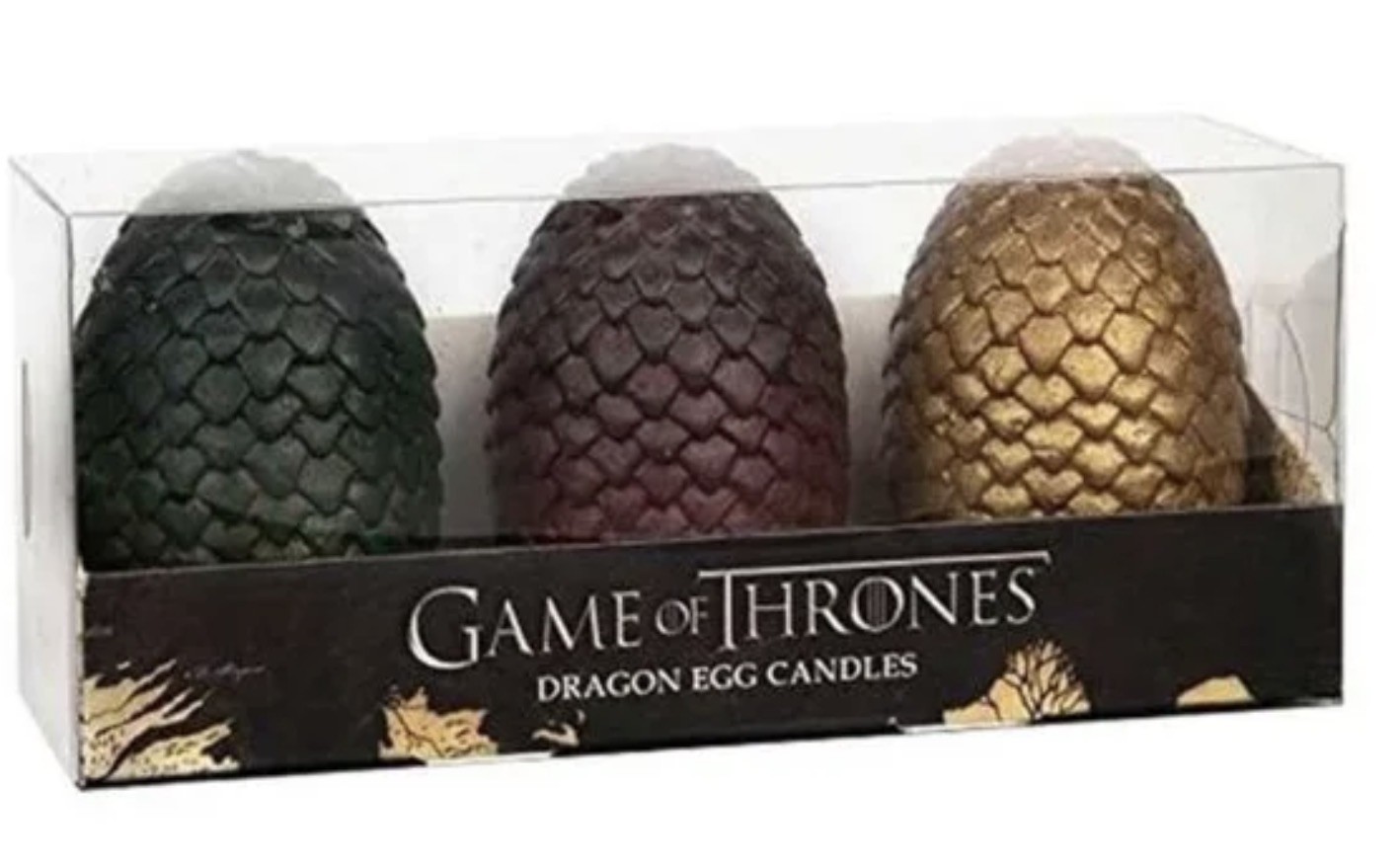 Game Of Thrones Dragon Egg Candles Set by Insight Luminaries – Unscented – NEW