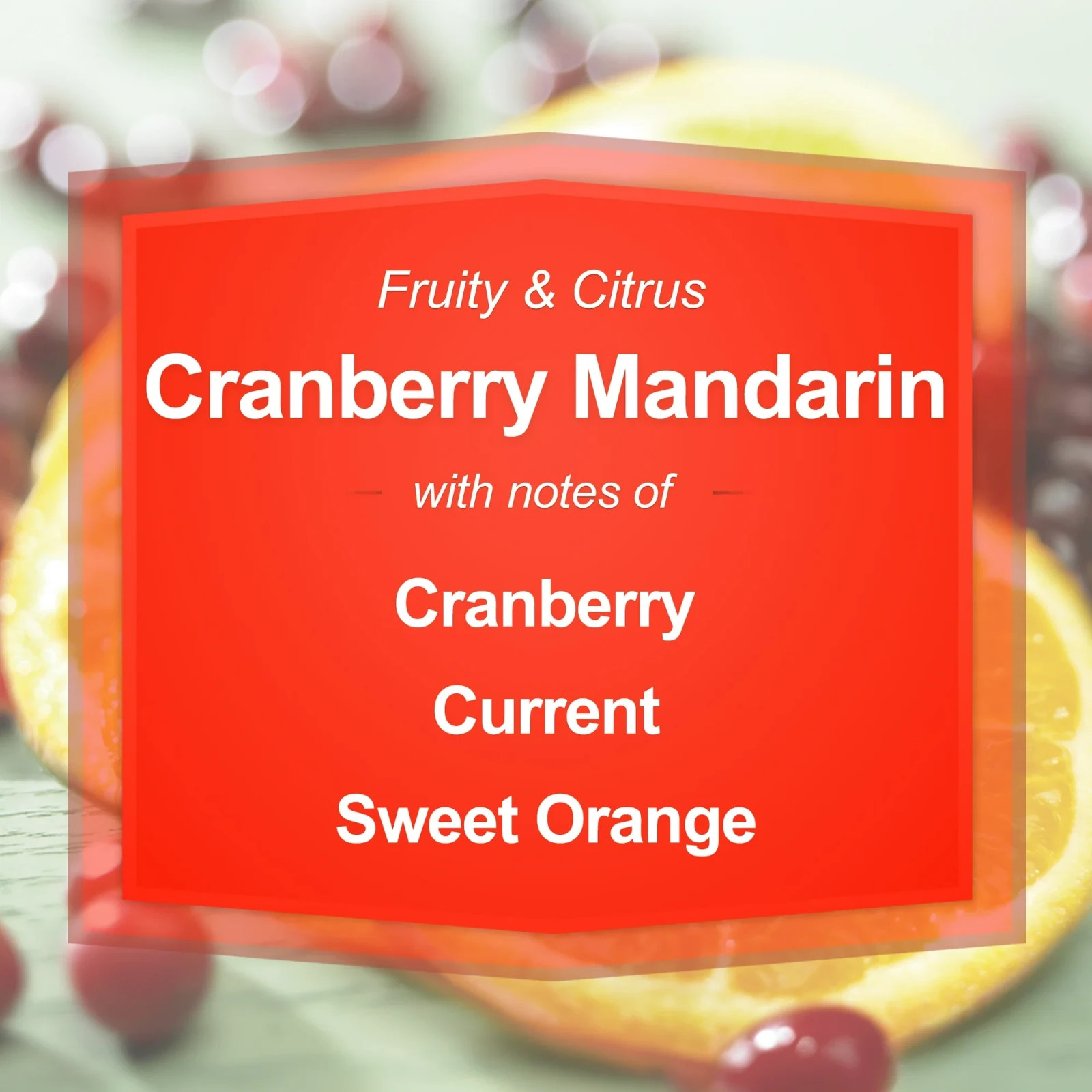 Mainstays Single-Wick Scented Glass Jar Candle, Cranberry Mandarin, 20oz.