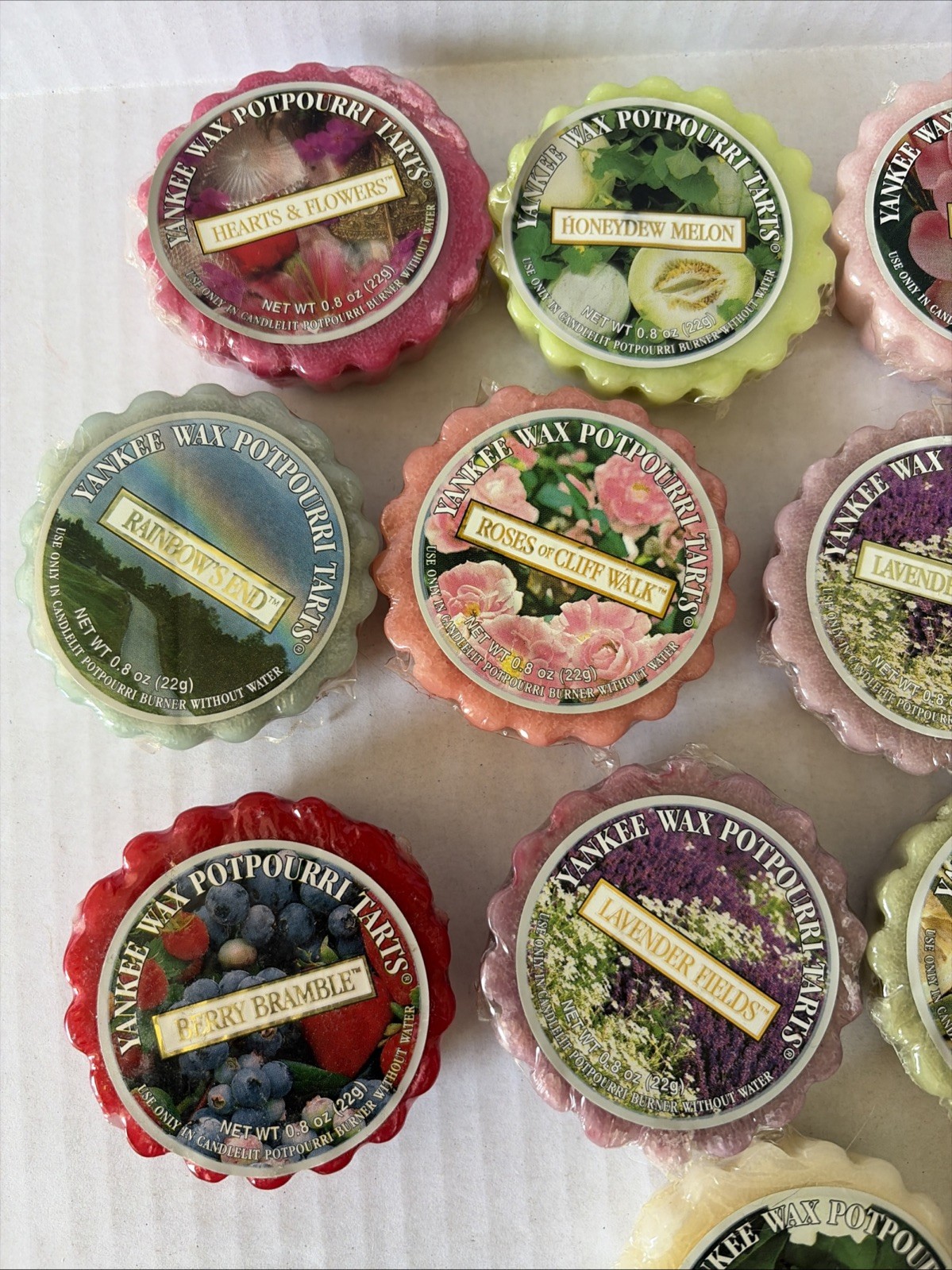 Yankee Candle Tarts Wax Melts Potpourri 11 Piece Lot Lavender Berry Tulips Sage