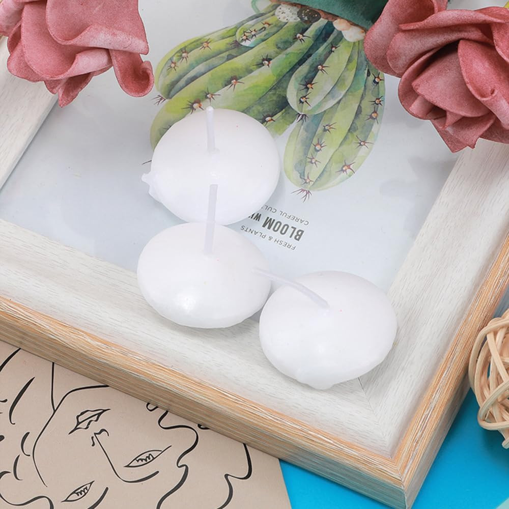 20 Pieces 1.5 Inch Valentine’s Day Floating Candles, Unscented Floating Candles