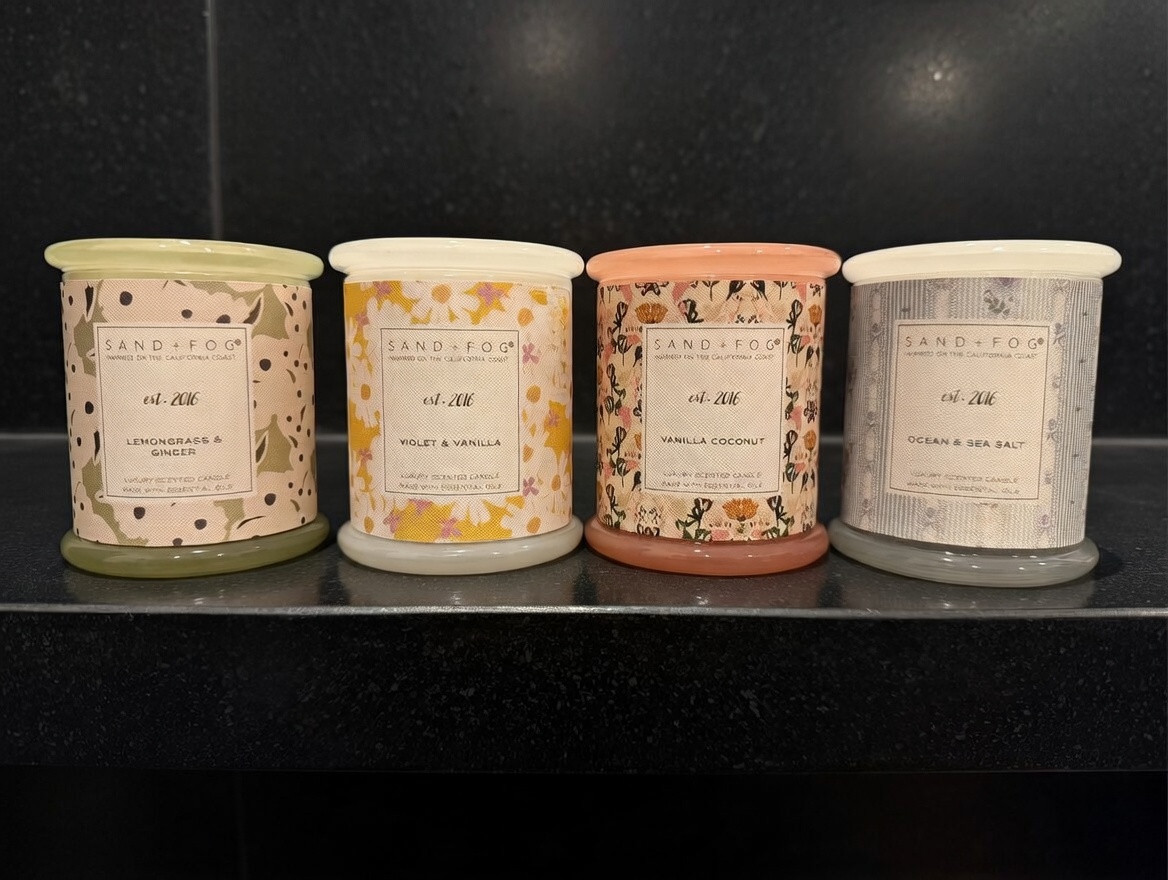 SAND + FOG Candle Collection – Luxury Scented, Unique Jars Lot NEW – CHOOSE