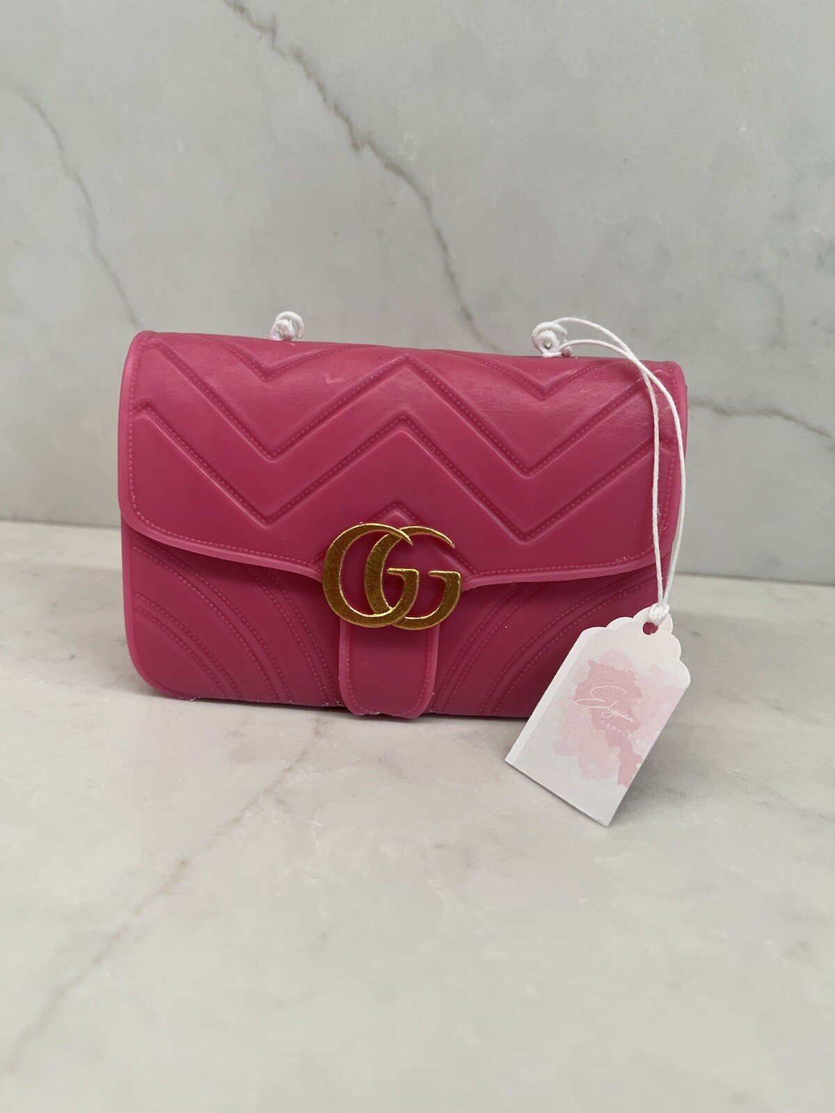 Handmade G G Purse Free standing scented candle