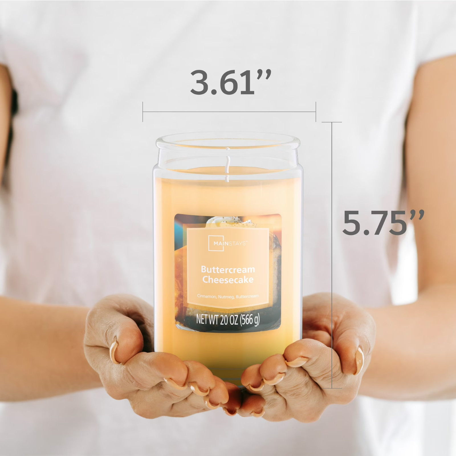 Scented Jar candle Buttercream cheesecake Large 20 ounce single Wick…