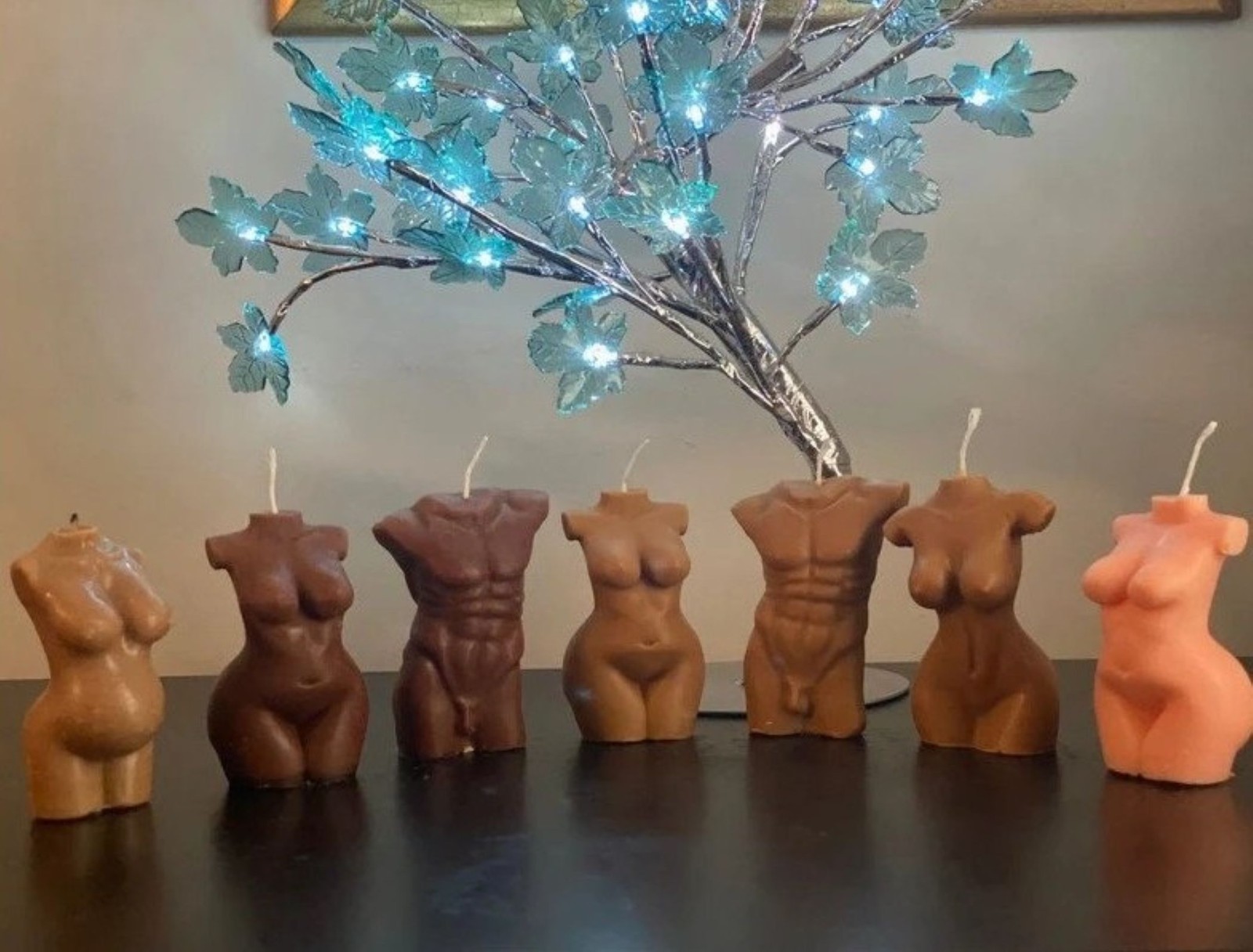 Body Shaped Scented Candle Soy Wax Female Torso Candle Romantic Decor Novelty