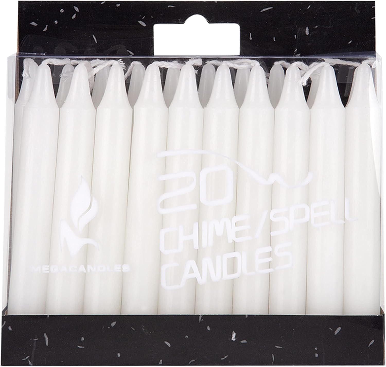 20 PCS White Mini Taper Spell Candles, 4 Inch Tall, 1/2 Inch Diameter, Unscented