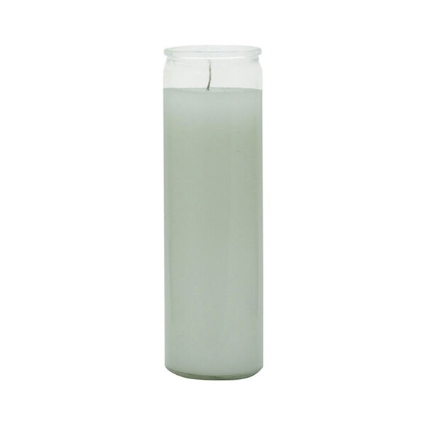 7 Day Candle Glass Jar Unscented Blue Green orange Red Yellow White Pink 3 Pack