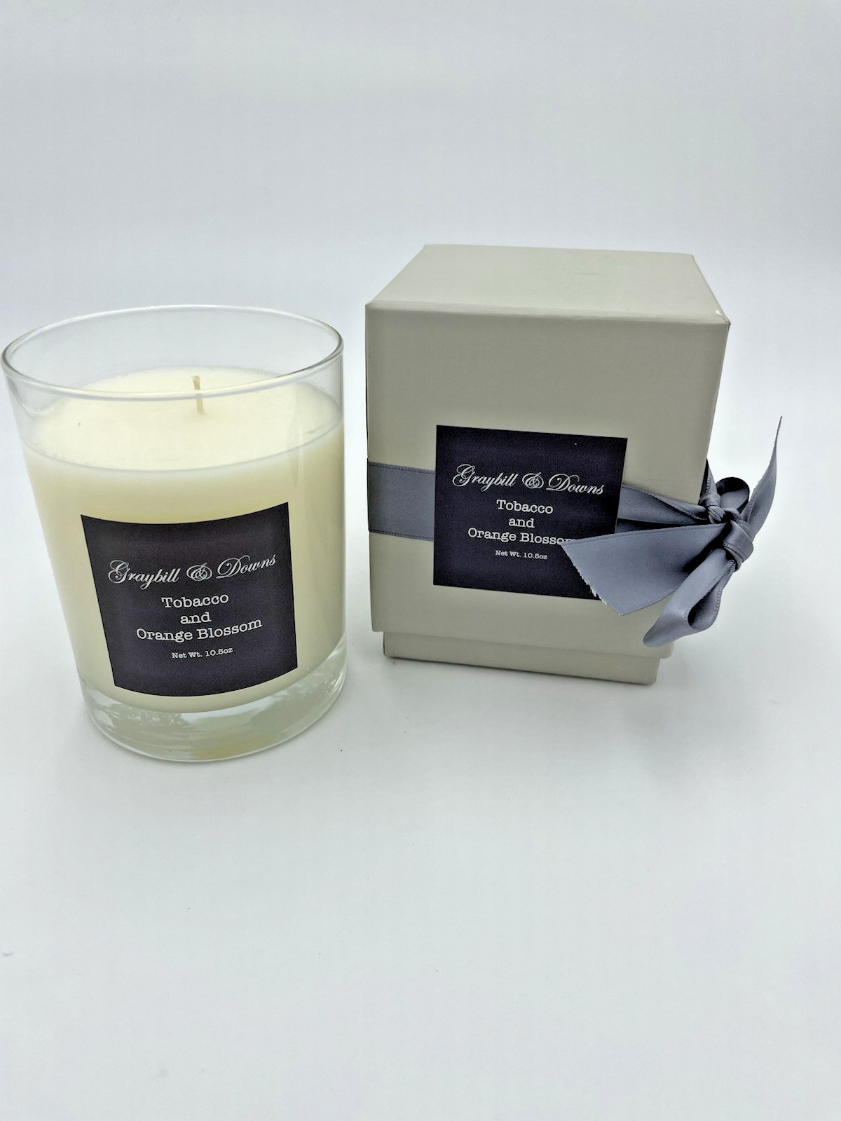 Graybill & Downs Tobacco & Orange Blossom 10 oz Luxury Candle Home Fragrance NEW