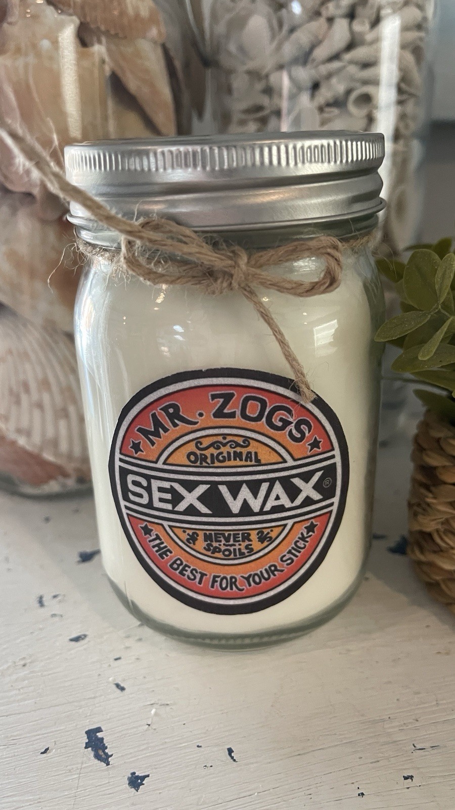 Sex Wax Candle W/ Wood Wick 100% Organic Clean Sustainable Ingredients
