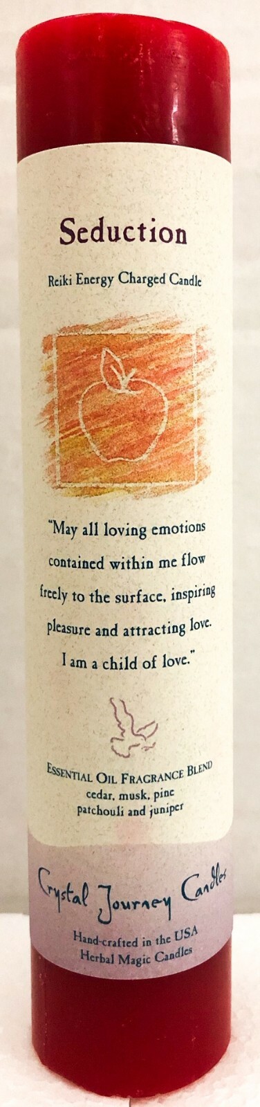 Crystal Journey Reiki Charged Candle – Herbal Magic Pillar – Free Shipping!