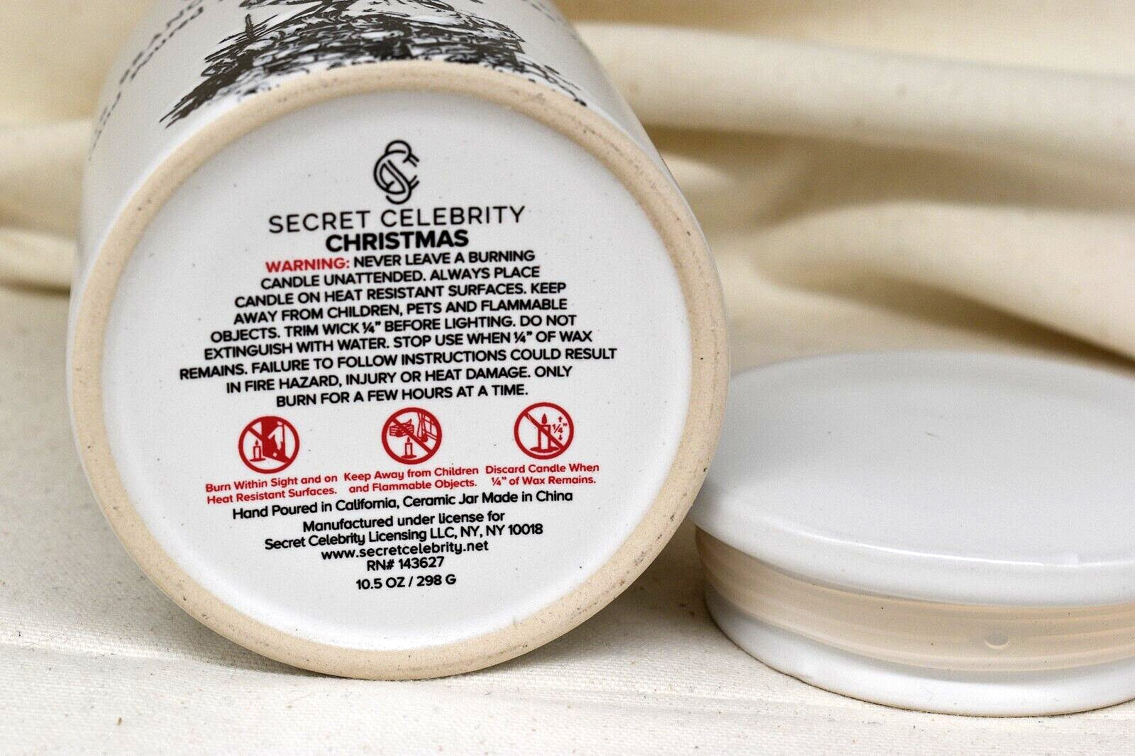 SECRET CELEBRITY Christmas Soy Wax Blend Hand Poured Candle