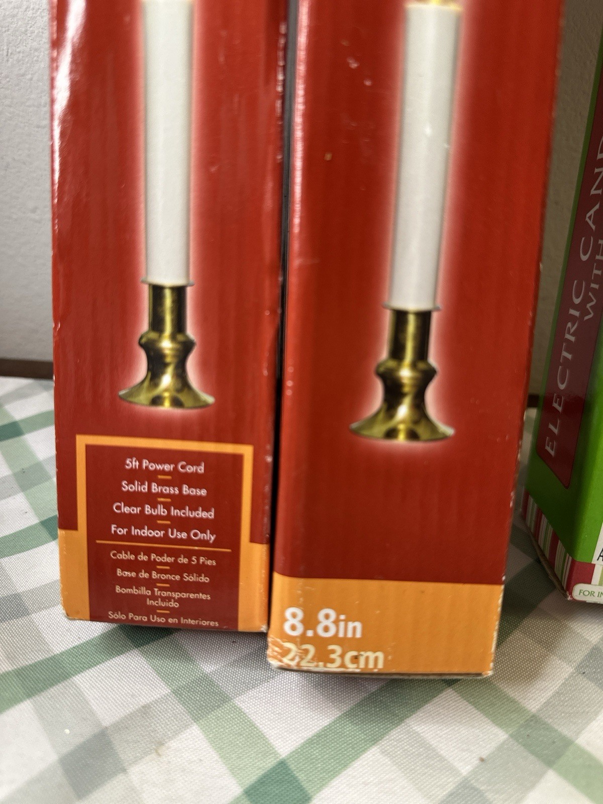 5 Electric Window Sensor Candlestick Candle Lamps Bulbs Holiday Home Christmas
