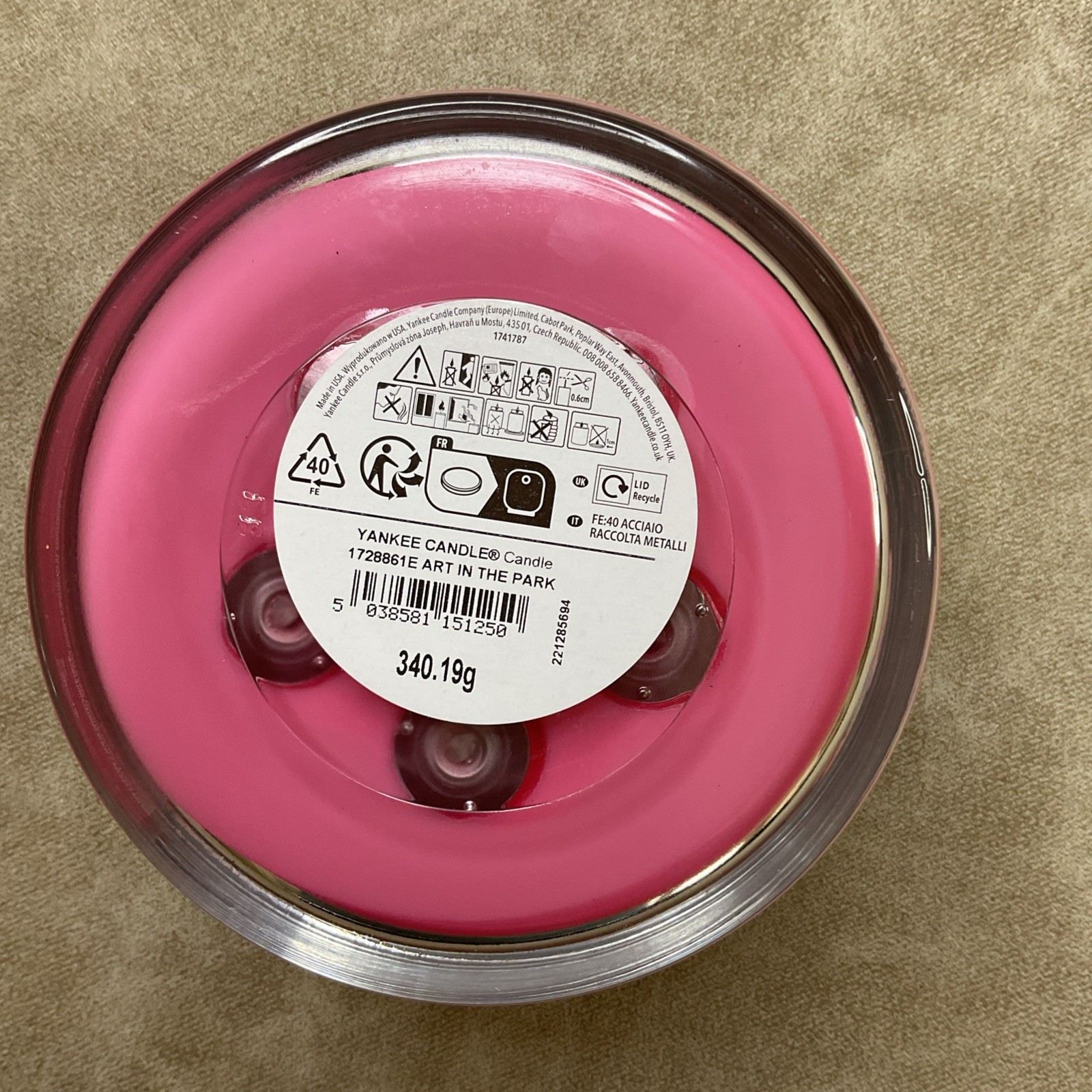 Yankee Candle ART IN THE PARK 12 oz 5 Wick Large Candle