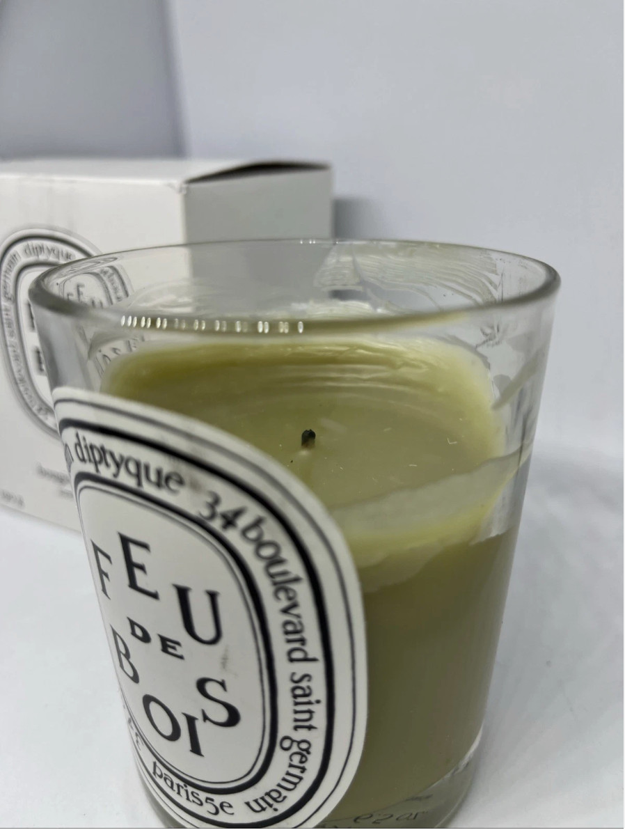 Diptyque Feu De Bois Scented Candle 6.5oz Used