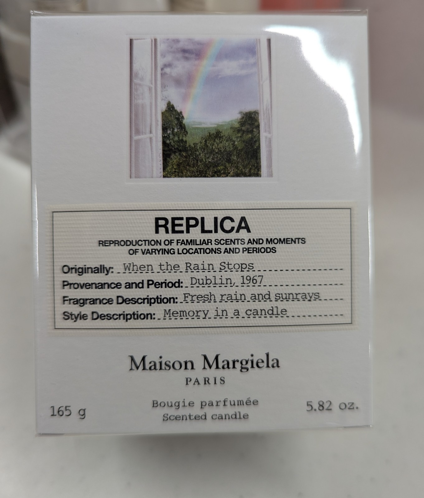 Maison Margiela Replica When the Rain Stops Scented Candle 5.82oz 165g Sealed