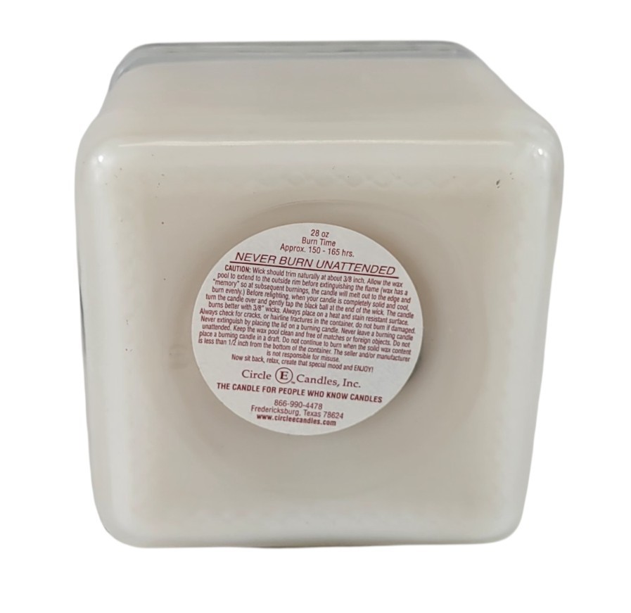 Circle E Candle Silver Bells Cranberry Orange 28 oz Burns 165 Hours Double Wick