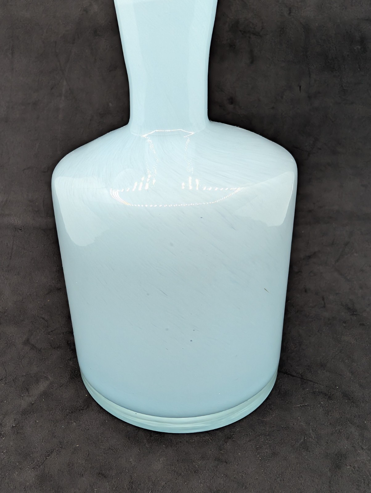 Empty Diffuser Glass Vessel Art Glass for natural wood reeds blue swirl