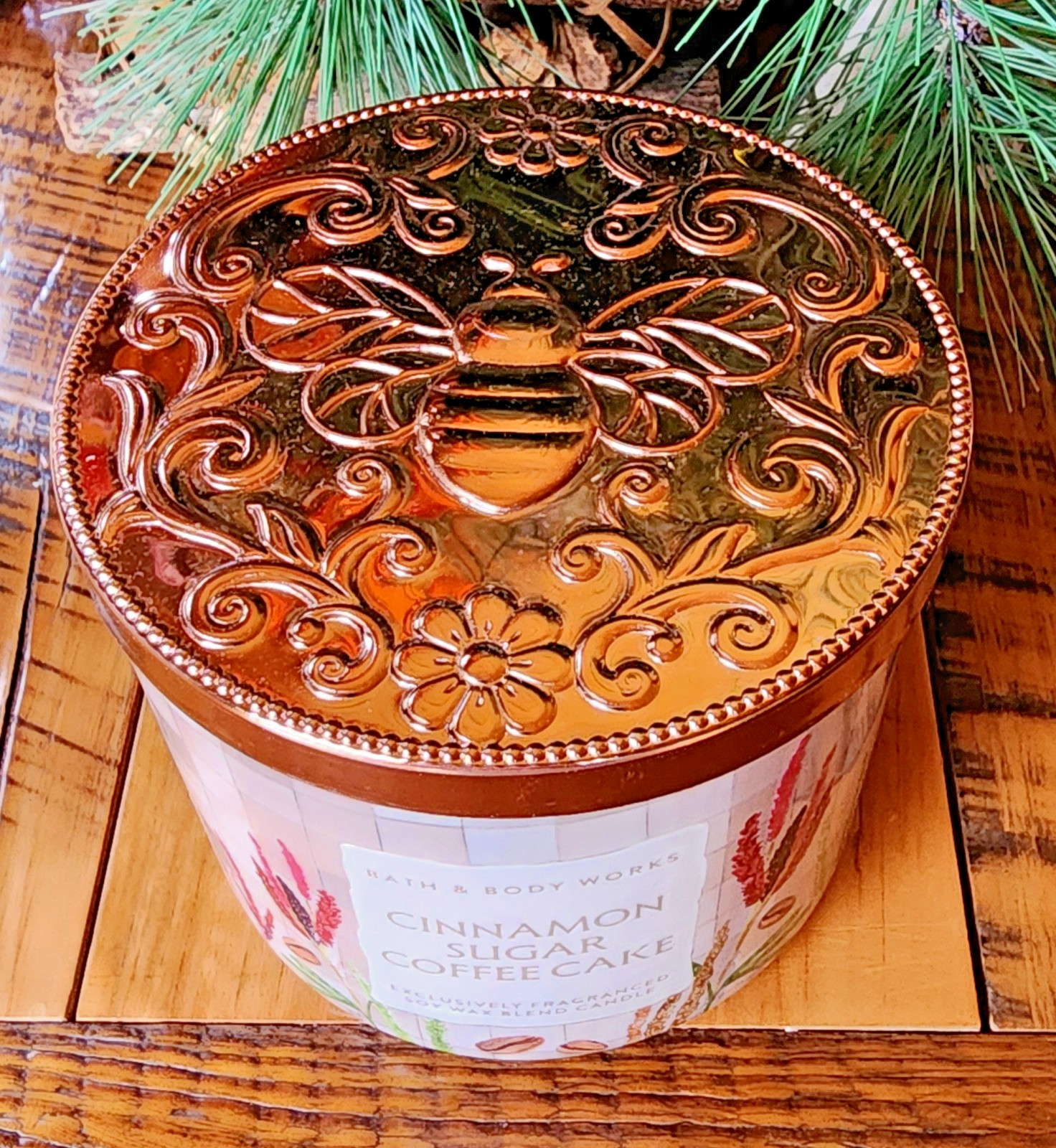 2026☀️SUMMER~🥮💛CINNAMON SUGAR COFFEE CAKE~3 WICK CANDLE~Bath & Body~SHIP FREE!