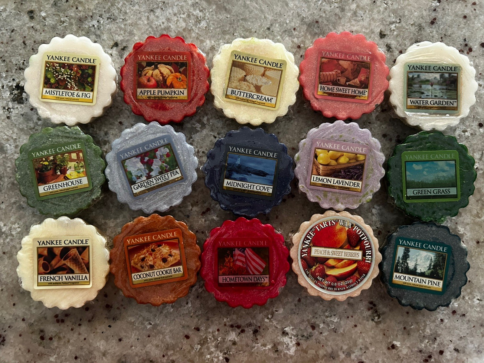 Yankee Candle Melting Tarts – variety of scents – lot of 15 – in wrappers