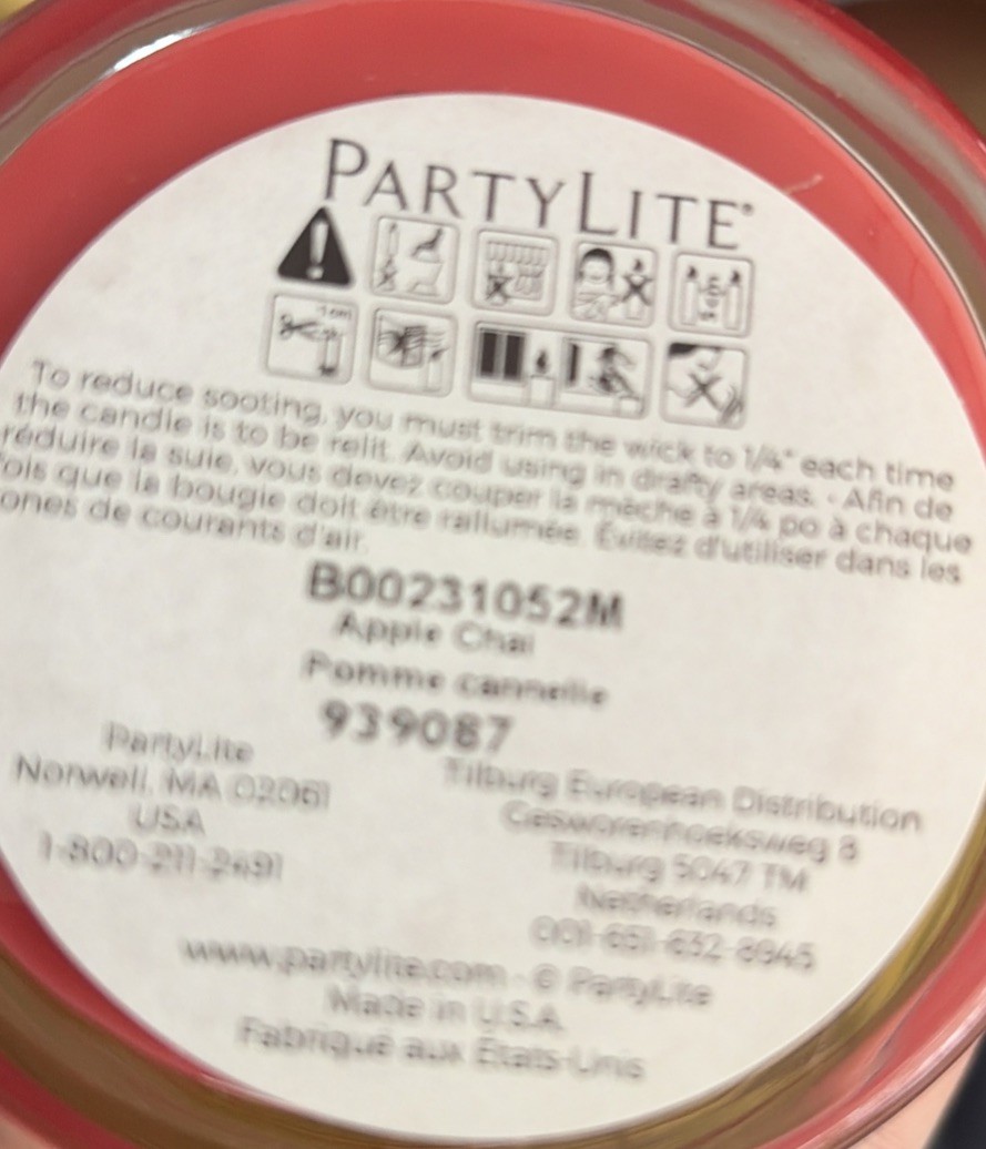 PartyLite Holiday Drinks 3 Jar Candle Gift Set Scented Candles NIB