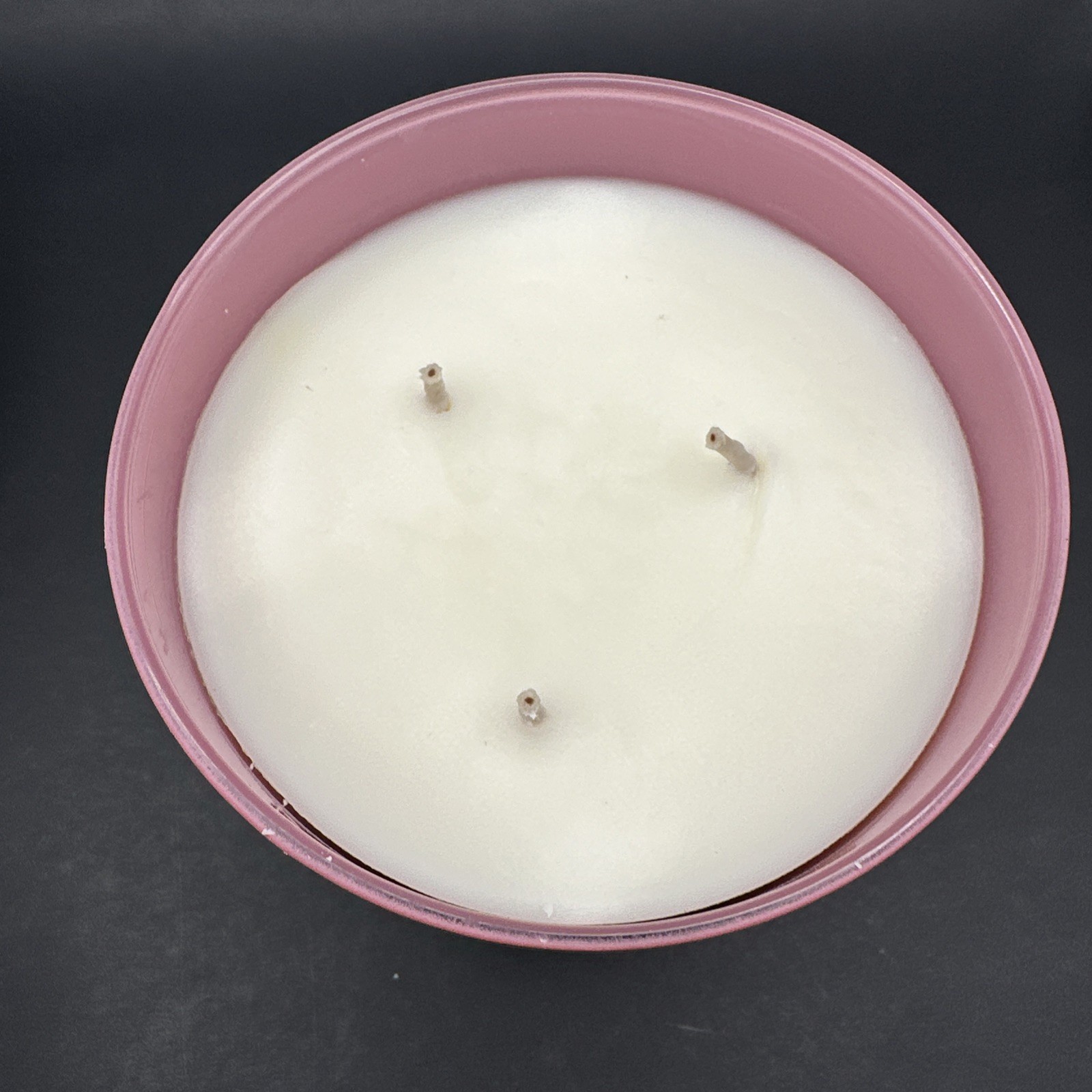 White Barn Rose Water & Ivy Scented Candle Pink Jar 3-Wick Round 14.5oz 1416