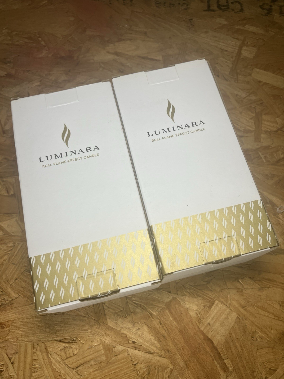 Luminara LU5401 Set of 6 Gray Assorted Pillars 3 sizes Grey – New in Box