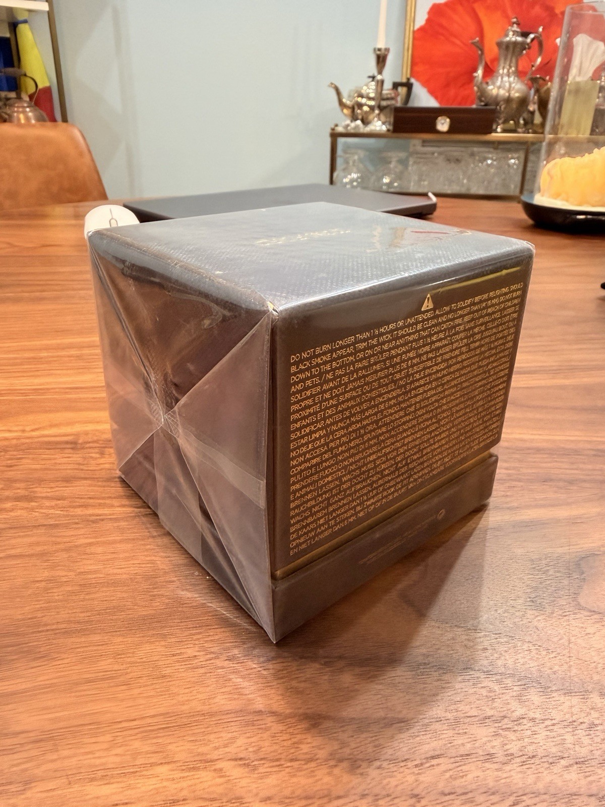 Tom Ford Tuscan Leather Bougie Candle Cube Brown Scented