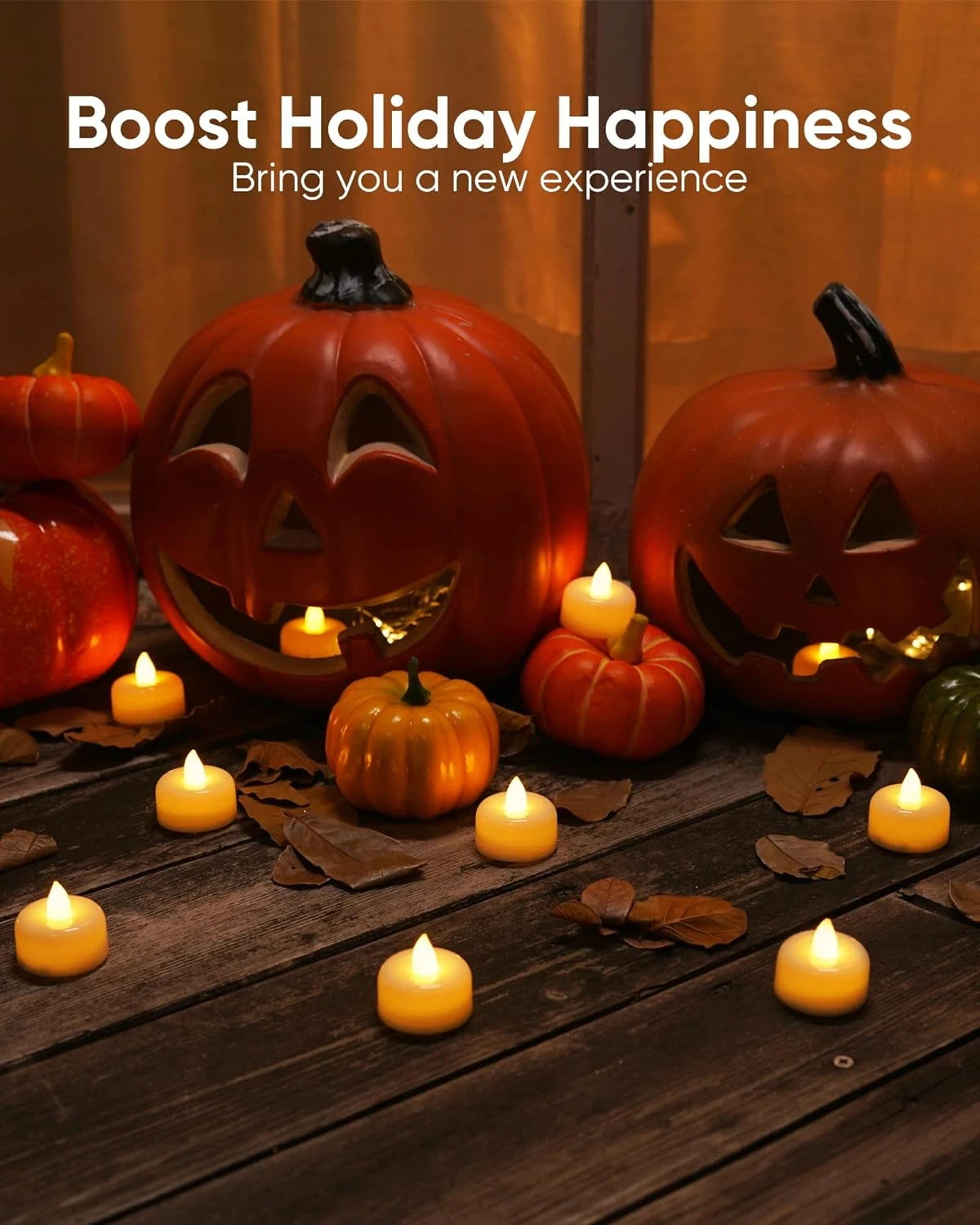 12 Pack Flameless LED Tea Lights Candles Battery Operated, Electric