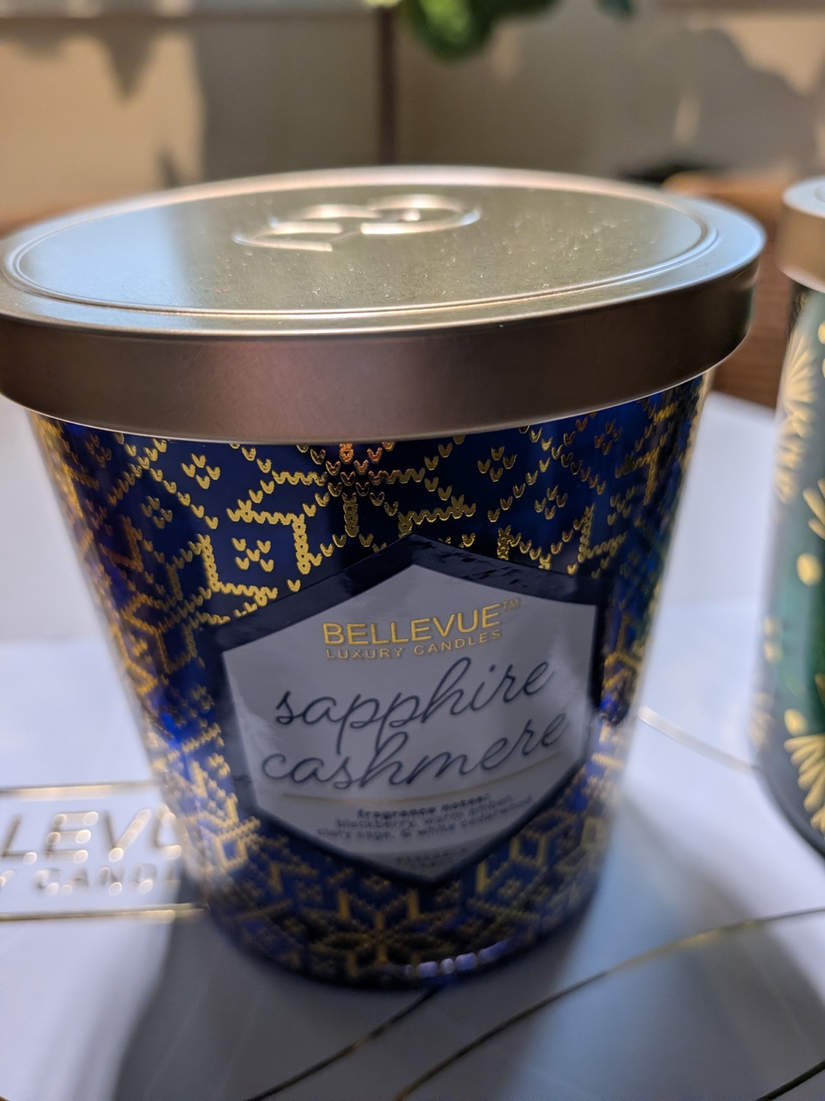 Set Of 4 Bellevue Luxury Soy Blend 12 Oz Candles, New In Box