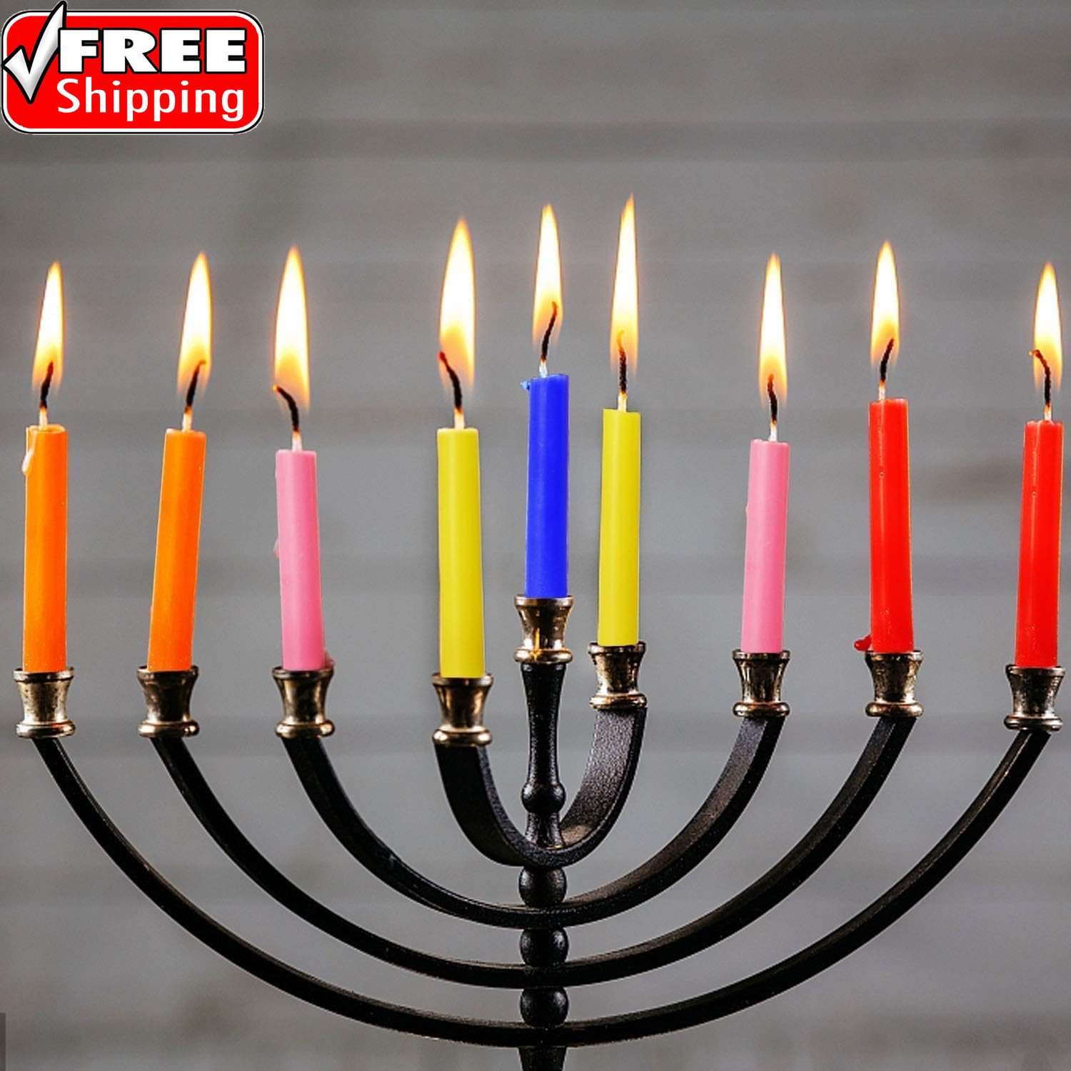 100 Pcs Spells Chime Candles Unscented Assorted Colors Mini Taper Candles | 4″ T